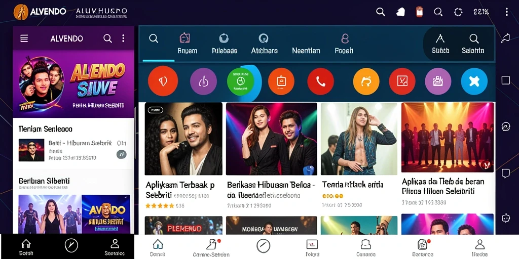 Antarmuka aplikasi ALVENDO yang menarik dan informatif.