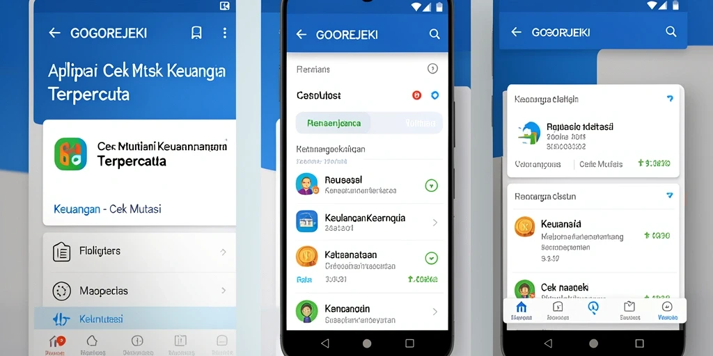 Tampilan antarmuka GOGOREJEKI dengan fitur Cek Mutasi yang efisien.