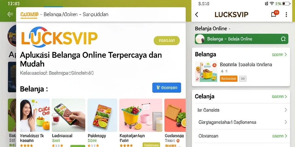 Tampilan antarmuka aplikasi LUCKSVIP yang menarik dan mudah digunakan.