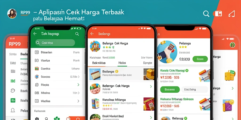 Tampilan antarmuka RP99 untuk cek harga produk.