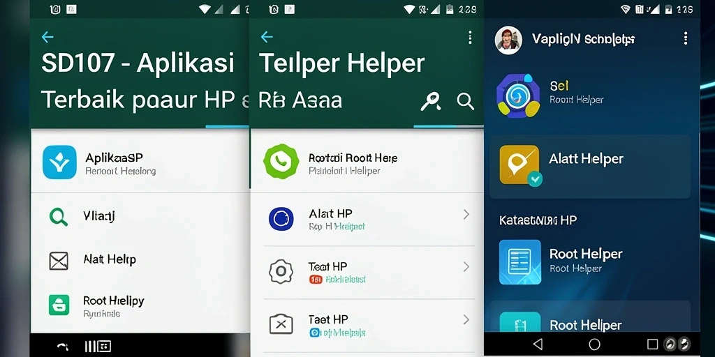 Tampilan antarmuka SD107 yang memudahkan pengguna dalam proses rooting.
