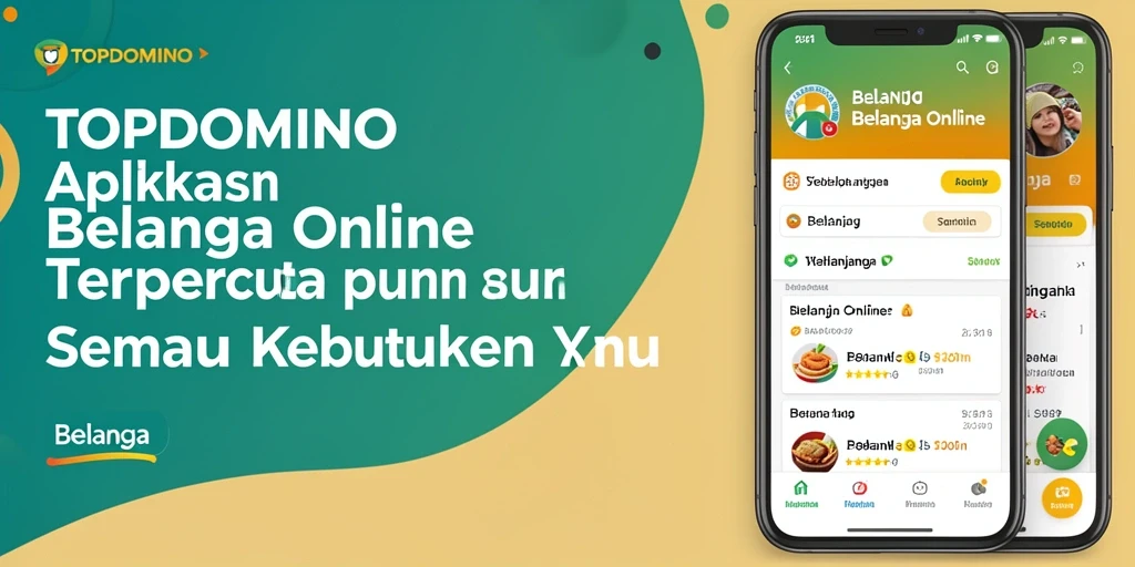 Tampilan antarmuka aplikasi TOPDOMINO yang menarik dan mudah digunakan.