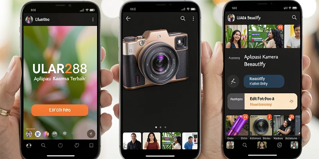 Antarmuka user-friendly dari aplikasi ULAR288 untuk edit foto.