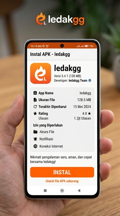 Tampilan halaman APK ledakgg